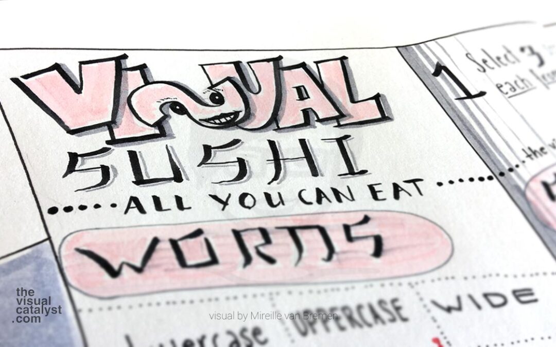 Develop visual note-taking skills like eating ‘all you can eat’ sushi